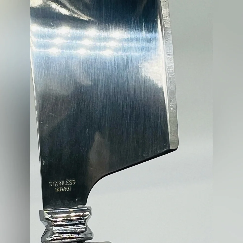 Arthur Court Vintage green marble and stainless steel duck knife